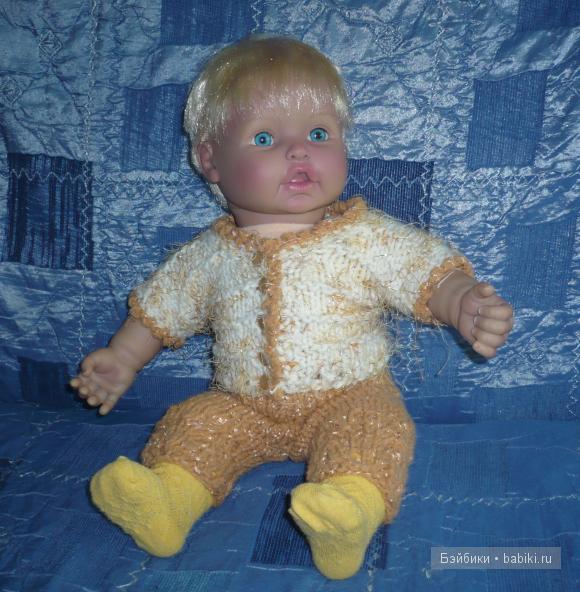 Вязаная одежда для кукол Baby So Real или Beby born и др. ростом 43 см