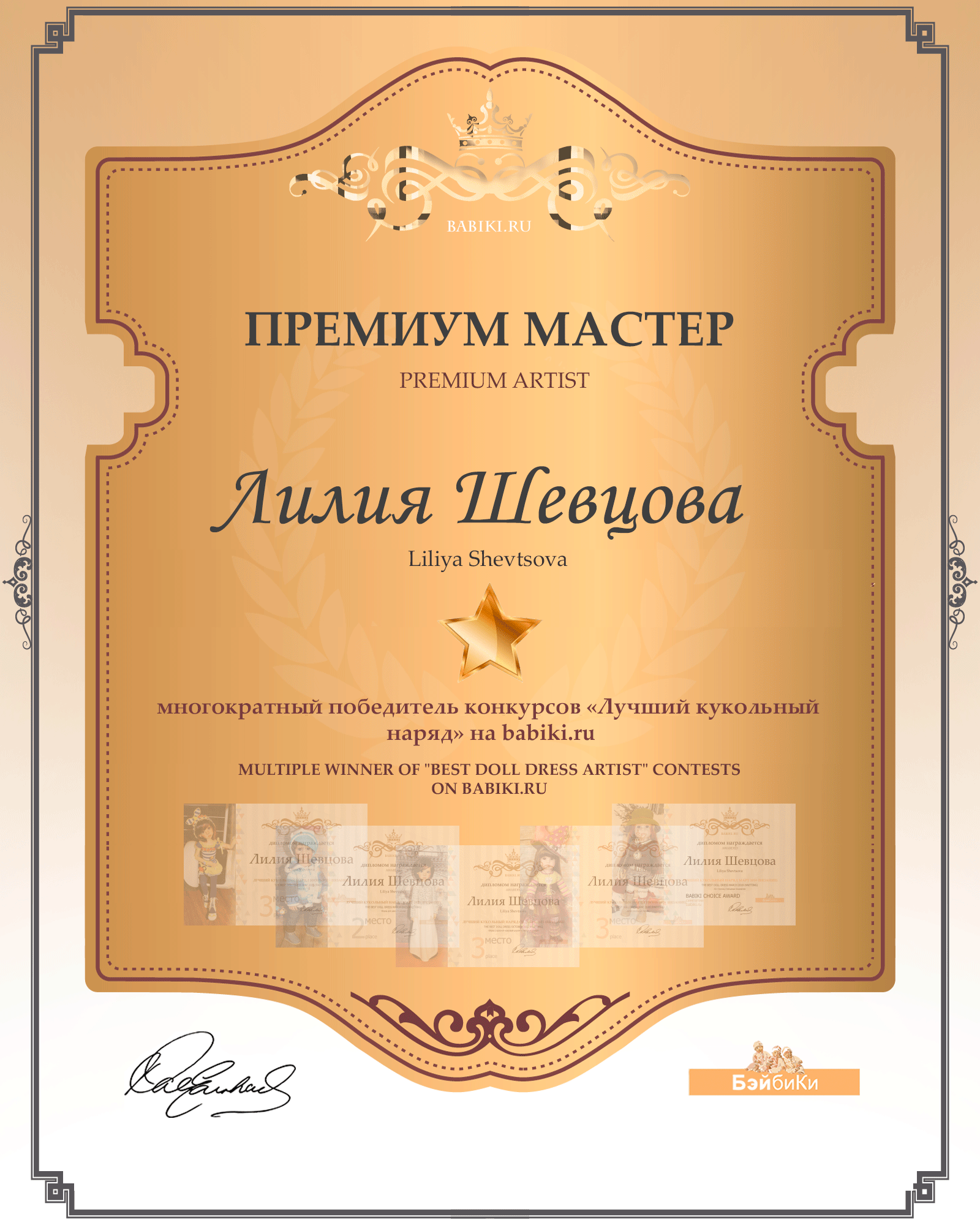 Премиум мастер - Лилия Шевцова