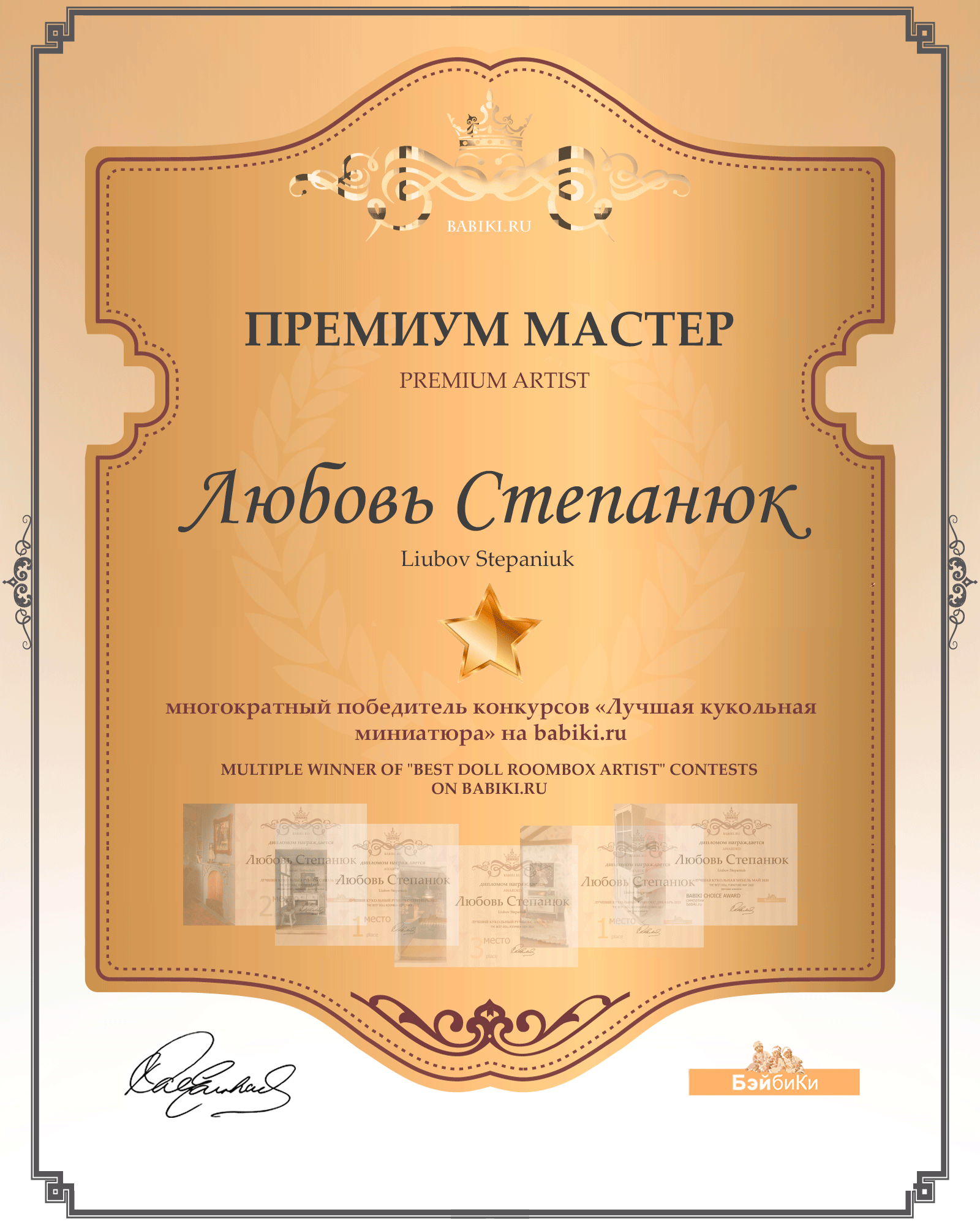 Премиум мастер - Любовь Степанюк