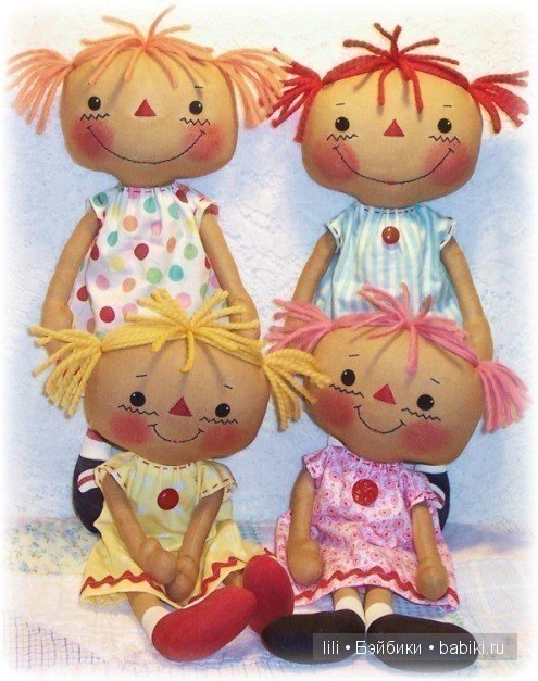 Улыбающиеся мягкие куколки. Rag dolls от ohsewdollin